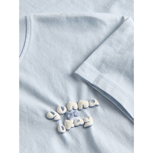 Reserved - Bawełniany t-shirt - jasnoniebieski Reserved 80 (9-12 m.) Reserved