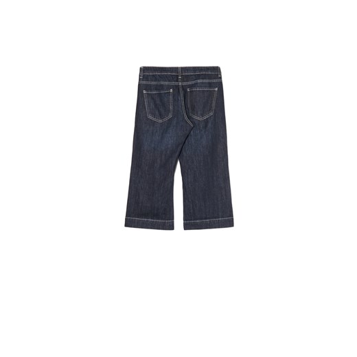 Cropp - Jeansowe szorty capri w stylu vintage - granatowy Cropp 36 Cropp