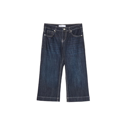 Cropp - Jeansowe szorty capri w stylu vintage - granatowy Cropp 40 Cropp