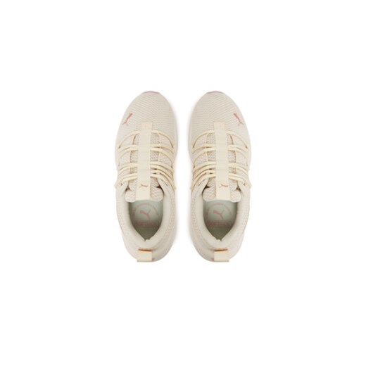 Buty sportowe damskie Puma sneakersy sznurowane beżowe na wiosnę płaskie 