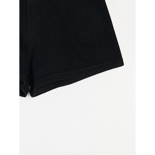 Sinsay szorty casualowe czarne poliestrowe 