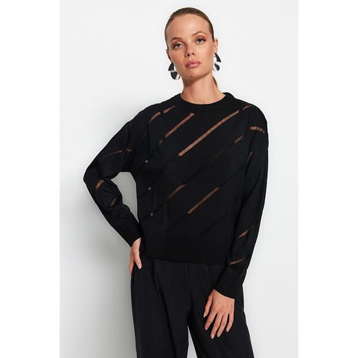 Sweter damski Trendyol z okrągłym dekoltem