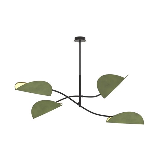 Czterolistna zielona lampa wisząca - M130-Fotus Lumes One Size Edinos.pl
