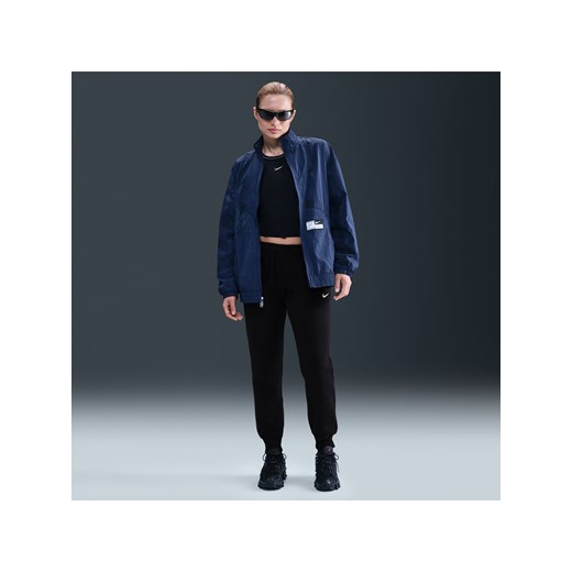Damskie spodnie dresowe ze średnim stanem Nike Sportswear Phoenix Fleece - Czerń ze sklepu Nike poland w kategorii Spodnie damskie - zdjęcie 179464581