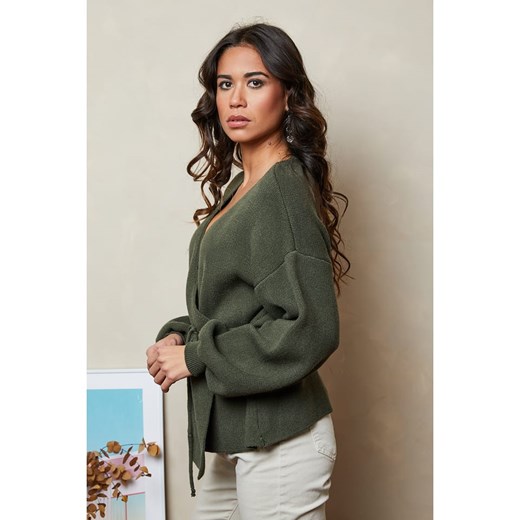 Joséfine Sweter &quot;Mouns&quot; w kolorze khaki Joséfine S okazja Limango Polska