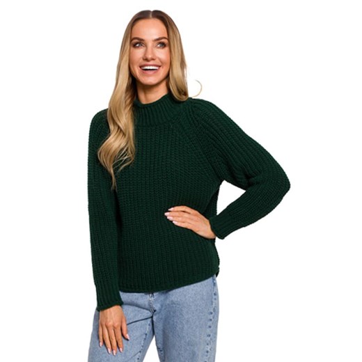 made of emotion Sweter w kolorze ciemnozielonym ze sklepu Limango Polska w kategorii Swetry damskie - zdjęcie 179465860
