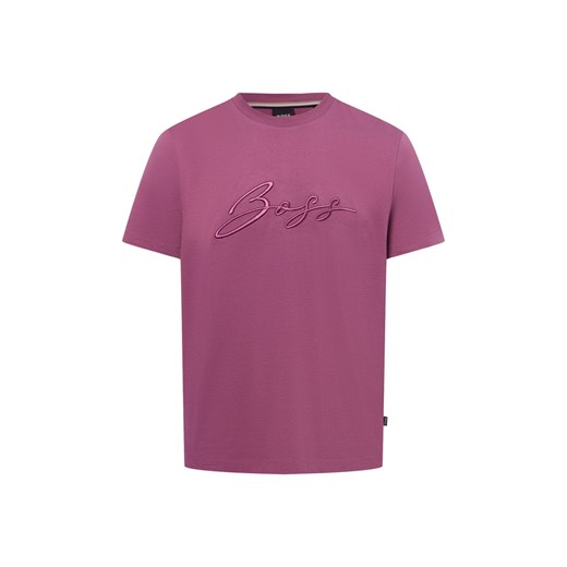 BOSS Koszulka męska - Thompson 70 Mężczyźni Bawełna brudny róż jednolity ze sklepu vangraaf w kategorii T-shirty męskie - zdjęcie 179467181
