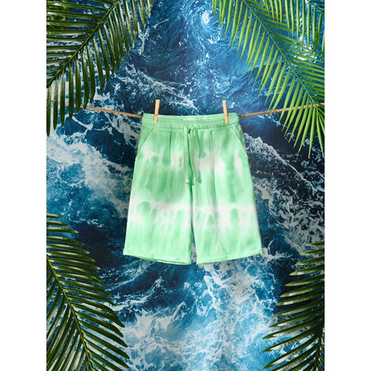 Sinsay - Szorty tie dye - zielony Sinsay 98 Sinsay