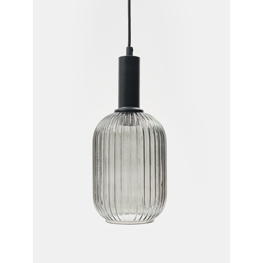 Sinsay - Lampa wisząca z ryflowaniem - szary Sinsay One Size Sinsay