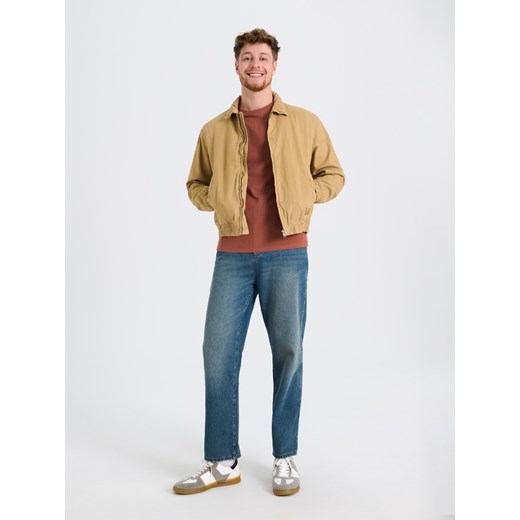 T-shirt męski Sinsay czerwony z krótkimi rękawami 