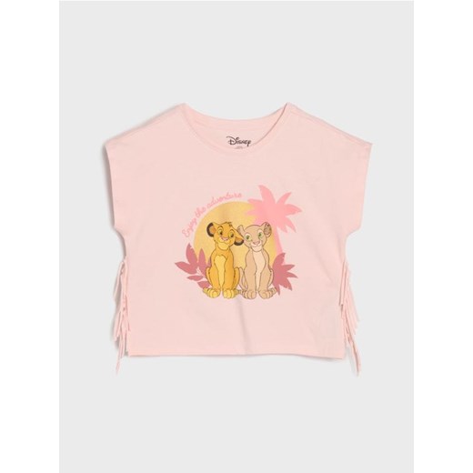 Sinsay - Koszulka The Lion King - różowy ze sklepu Sinsay w kategorii Bluzki dziewczęce - zdjęcie 179469723