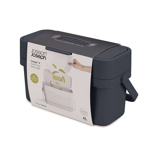 JosephJoseph Kosz &quot;Compo&quot; w kolorze czarnym na bioodpady - 4 l Josephjoseph onesize okazja Limango Polska
