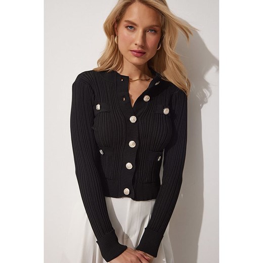 Happiness Istanbul Kardigan w kolorze czarnym Happiness Istanbul S/M okazja Limango Polska