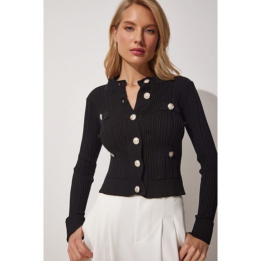 Happiness Istanbul Kardigan w kolorze czarnym Happiness Istanbul S/M promocja Limango Polska