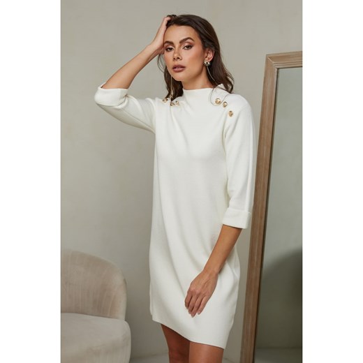 Joséfine Sukienka &quot;Ercsi&quot; w kolorze kremowym Joséfine XL Limango Polska okazja