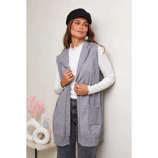 Soft Cashmere Kardigan w kolorze szarym Soft Cashmere 34/36 promocyjna cena Limango Polska