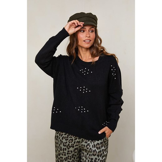 Soft Cashmere Sweter w kolorze czarnym Soft Cashmere 38/40 wyprzedaż Limango Polska