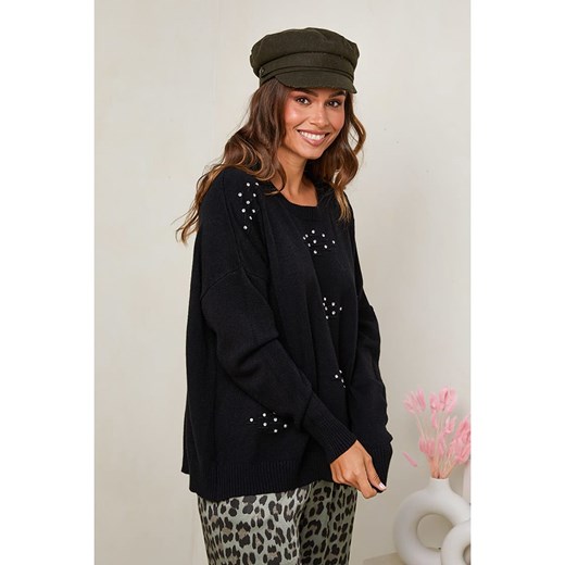 Soft Cashmere Sweter w kolorze czarnym Soft Cashmere 38/40 okazja Limango Polska