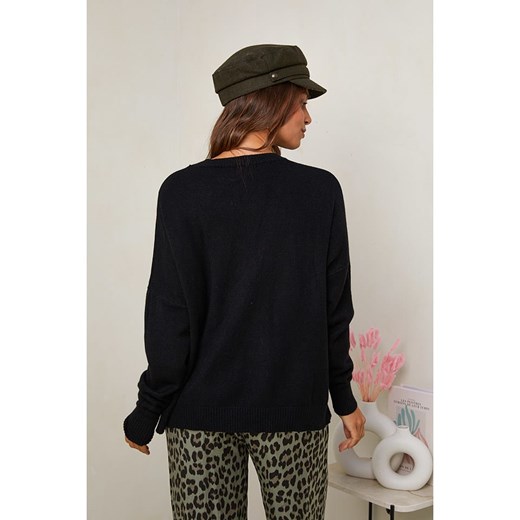 Soft Cashmere Sweter w kolorze czarnym Soft Cashmere 38/40 okazja Limango Polska