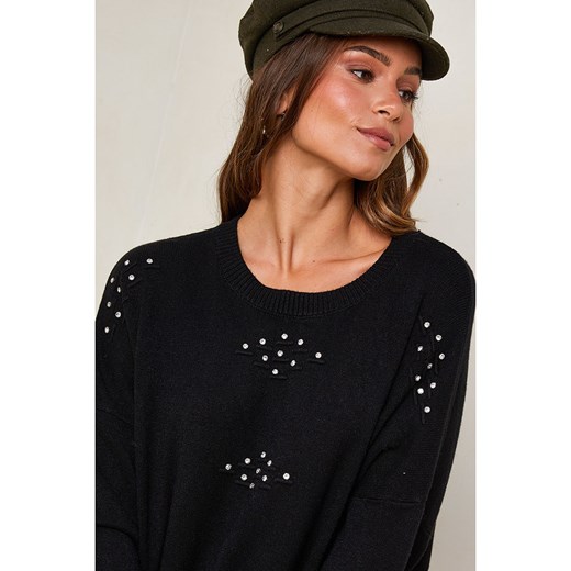 Soft Cashmere Sweter w kolorze czarnym Soft Cashmere 38/40 wyprzedaż Limango Polska