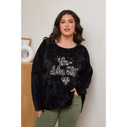 Curvy Lady Sweter w kolorze czarnym ze sklepu Limango Polska w kategorii Swetry damskie - zdjęcie 179472043