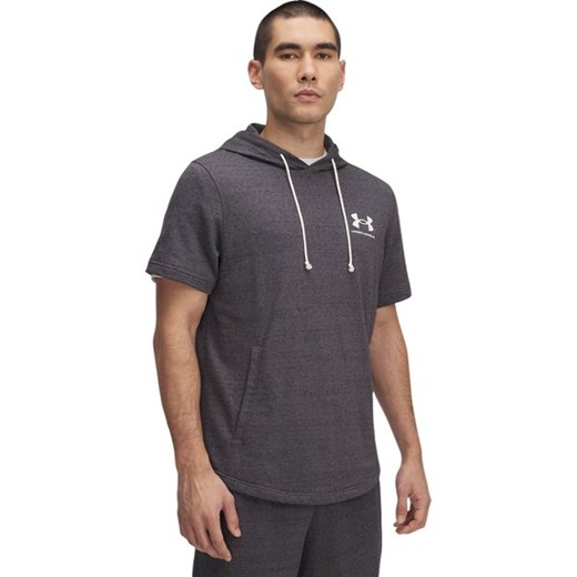 Koszulka męska Rival Terry Short Sleeve Hoodie Under Armour ze sklepu SPORT-SHOP.pl w kategorii T-shirty męskie - zdjęcie 179473410