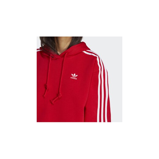 adidas Bluza Adicolor Classics Crop Hoodie IB7389 Czerwony Loose Fit L MODIVO