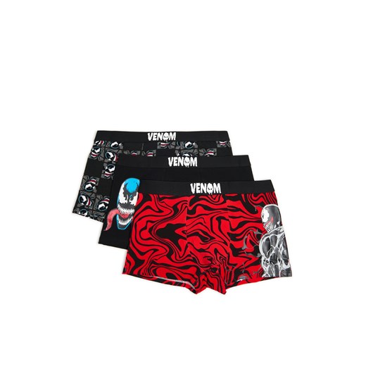 Cropp - 3 pack bokserek z Venomem - czarny ze sklepu Cropp w kategorii Majtki męskie - zdjęcie 179474451