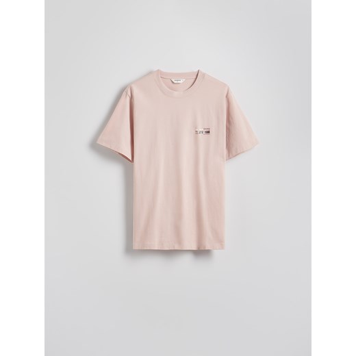 Reserved - T-shirt regular z nadrukiem - brudny róż ze sklepu Reserved w kategorii T-shirty męskie - zdjęcie 179475063