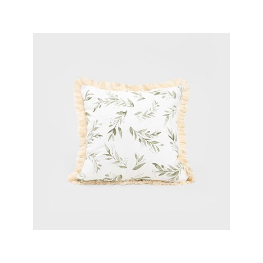 Homla Poszewka &quot;Pistacio&quot; w kolorze biało-zielonym na poduszkę - 45 x 45 cm ze sklepu Limango Polska w kategorii Poszewki na poduszki - zdjęcie 179479911
