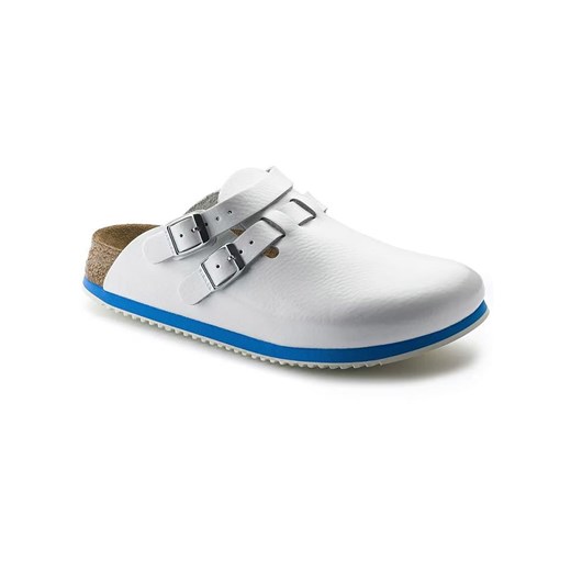 Birkenstock Skórzane chodaki &quot;Kay&quot; w kolorze białym ze sklepu Limango Polska w kategorii Klapki damskie - zdjęcie 179479953