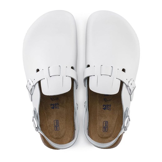 Białe klapki męskie BIRKENSTOCK casualowe bez zapięcia 