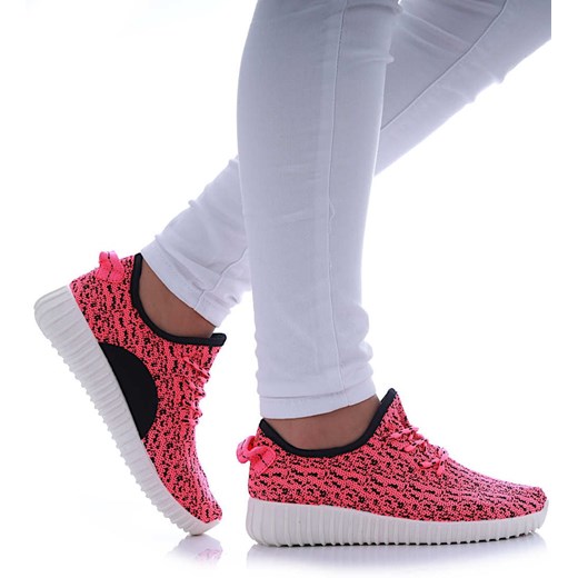 Fuksjowe wsuwane buty sportowe /C4-1 12306 T192/ ze sklepu Pantofelek24.pl w kategorii Buty sportowe damskie - zdjęcie 179480942