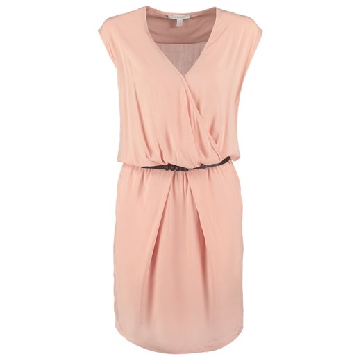 Esprit Sukienka koszulowa apricot zalando bezowy abstrakcyjne wzory