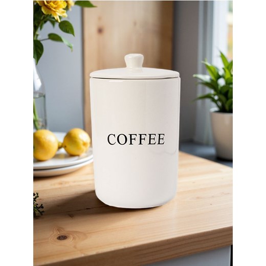 Sinsay - Pojemnik do przechowywania z napisem "Coffee" - biały ze sklepu Sinsay w kategorii Pojemniki kuchenne - zdjęcie 179484570