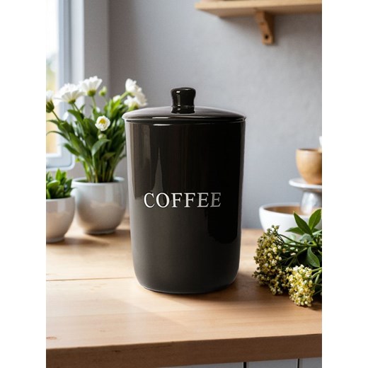 Sinsay - Pojemnik do przechowywania z napisem "Coffee" - czarny ze sklepu Sinsay w kategorii Pojemniki kuchenne - zdjęcie 179484571