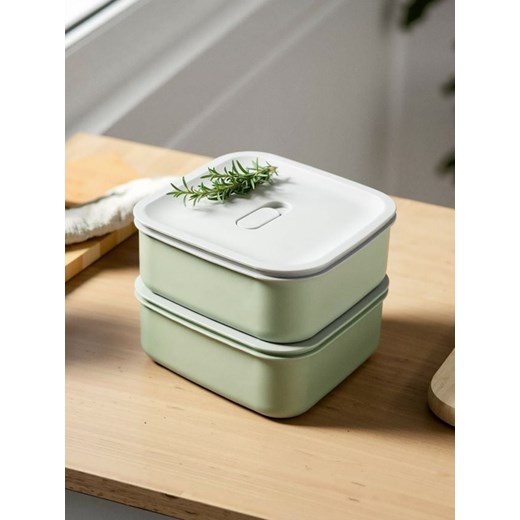 Sinsay - Pojemniki z pokrywką 2 pack - zielony ze sklepu Sinsay w kategorii Pojemniki kuchenne - zdjęcie 179484602