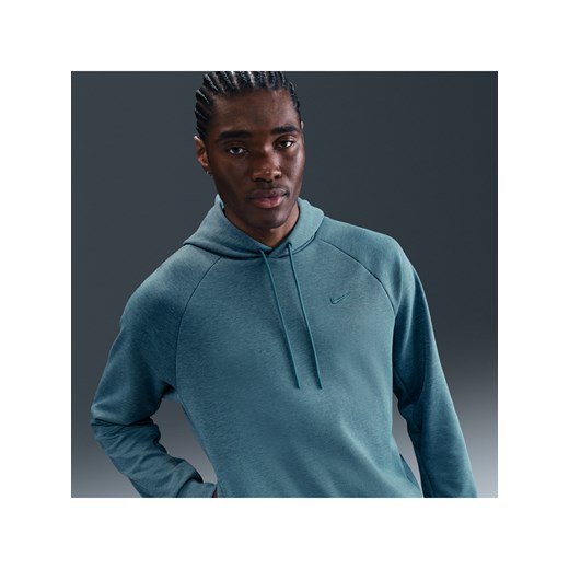 Męska funkcjonalna bluza z kapturem i ochroną przed promieniowaniem UV Dri-FIT Nike Primary Fleece - Niebieski ze sklepu Nike poland w kategorii Bluzy męskie - zdjęcie 179484984