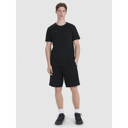 Męski t-shirt z nadrukiem 4F 4FRSS25TTSHM2687 - czarny ze sklepu Sportstylestory.com w kategorii T-shirty męskie - zdjęcie 179485744