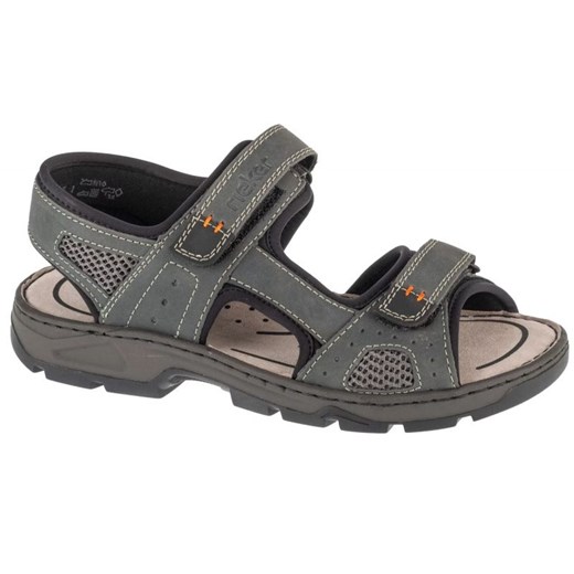Sandały Rieker Sandals 26156-47 szare ze sklepu ButyModne.pl w kategorii Sandały męskie - zdjęcie 179486331