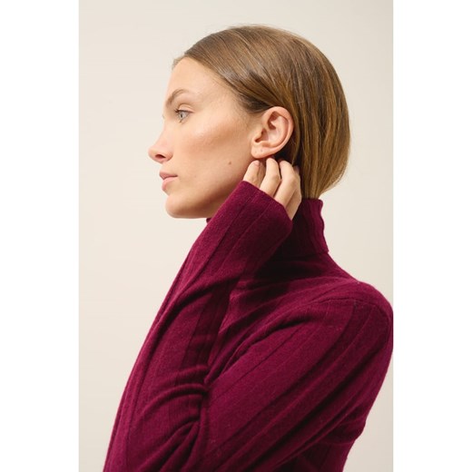 Just Cashmere Kaszmirowy golf &quot;Serelith&quot; w kolorze bordowym Just Cashmere M promocja Limango Polska