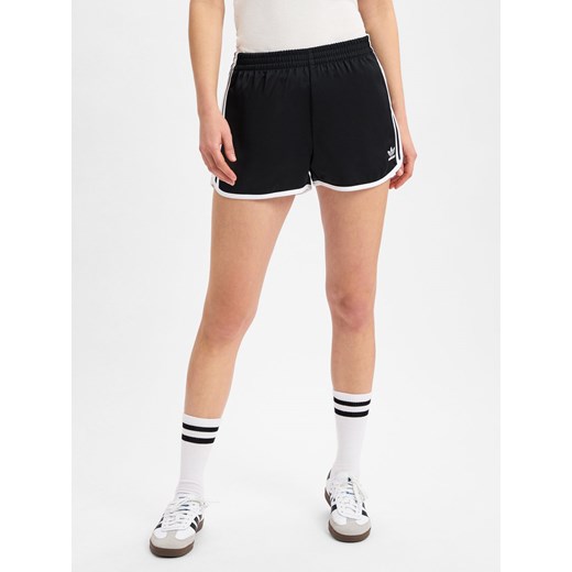 adidas Originals Spodenki - 3S Sprinter Kobiety Sztuczne włókno czarny jednolity ze sklepu vangraaf w kategorii Szorty - zdjęcie 179489730