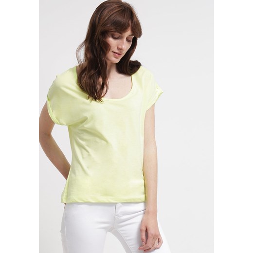 Vero Moda VMBEAUTY Tshirt basic sunny lime zalando bezowy Bluzki bawełniane