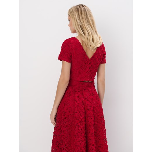 Mohito - Koronkowa bluzka - czerwony Mohito L Mohito
