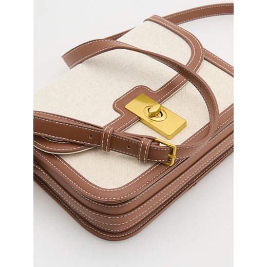 Reserved - Żakardowa torebka na ramię - brązowy Reserved ONE SIZE Reserved