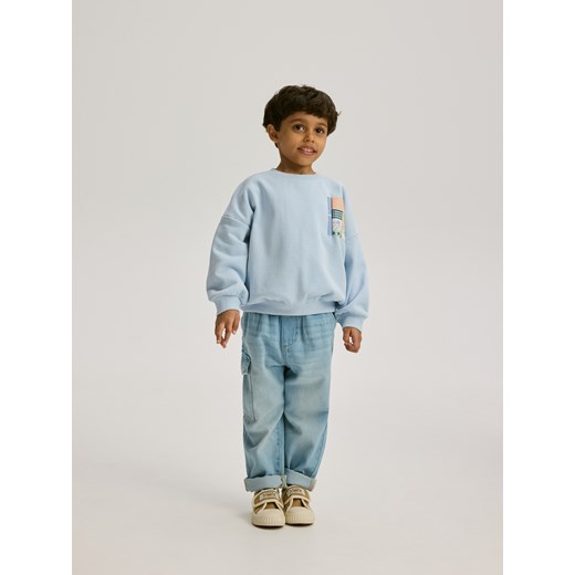 Reserved - Bluza oversize Król Lew - jasnoniebieski Reserved 80 (9-12 m.) Reserved