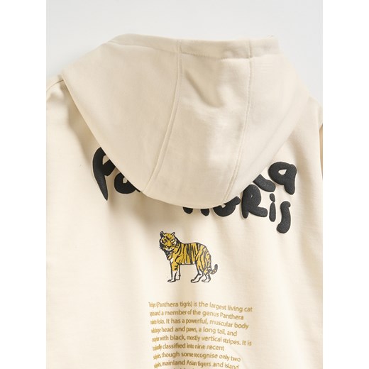 Reserved - Bluza z kapturem - złamana biel Reserved 152 (11 lat) Reserved