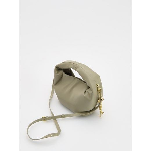 Reserved - Torebka hobo z zawieszką - oliwkowy Reserved ONE SIZE Reserved