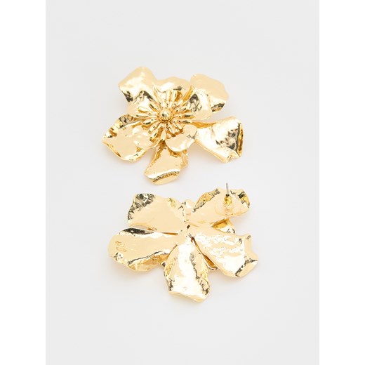 Reserved - Kolczyki w kształcie kwiatów - złoty Reserved ONE SIZE Reserved