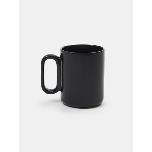 Sinsay - Gładki kubek z uchwytem - czarny Sinsay One Size Sinsay